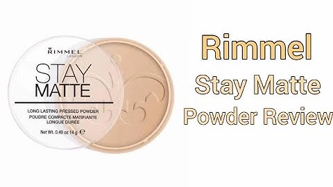 Review phấn phủ rimmel stay matte năm 2024