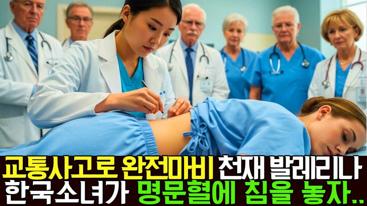 교통사고로 완전마비된 천재 발레리나 한국소녀가 명문혈에 침을 놓자…