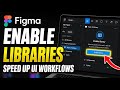 How to enable Figma libraries for faster UI production workflows - Detailed Guide