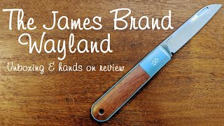 The James Brand Wayland Slipjoint Barlow Knife - Unboxing Hands On Review Update In Description