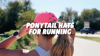 Running Hats Made for Ponytails | The Sprints Ponytail Hat 🏃♀️ Running Hats Made for Ponytails | The Sprints Ponytail Hat 🏃♀️