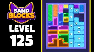 Sand Blocks level 125 walkthrough solution 