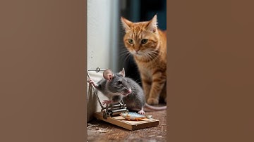 Rats strike back - Bait for the Hunter🐭🐱 #shorts #tabbycat #trap