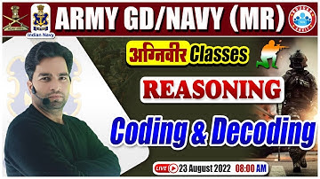 Coding & Decoding Reasoning Tricks | Reasoning For Navy MR | Agniveer Army GD Reasoning Classes #14