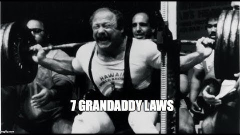 The 7 Grandaddy Laws---Measuring a Strength Program