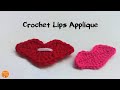 Crochet Lips Applique