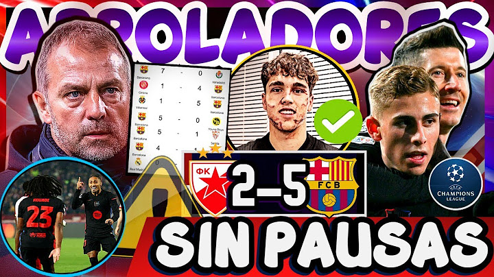 BARCA intratable en CHAMPIONS 💥 SERIOS CANDIDATOS 🔵🔴 ESTRELLA ROJA 2-5 BARCELONA 😳⚽ LAS CLAVES
