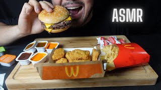 ASMR eating McDonalds double quarter w/ nuggets NO TALKING