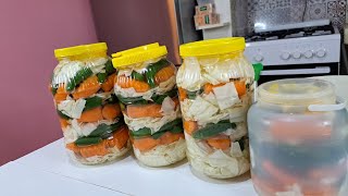 Pratik Ve Kolay Karişik Kütür Kütür Tam Ölçülü Turşu Tari̇fi̇ - Mixed Pickles Recipe Ño