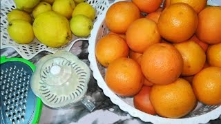 تفريز وتخزين البرتقال  والليمون (سلسلة تحضيرات رمضان)