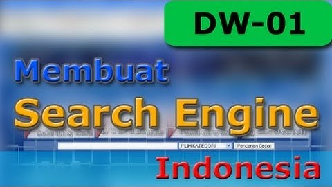 Dreamweaver Tutorial - Membuat Search Engine - 01 - Database dan Setting Dreamweaver