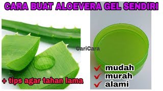 BUAT ALOEVERA GEL SENDIRI DI RUMAH?? BISA DAN MUDAH BANGET!!!