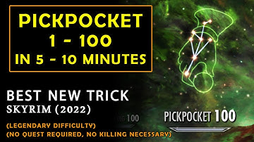 How to level up Pickpocket in minutes | NEW TRICK - SUPER FAST GUIDE | Skyrim 2022
