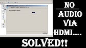 No Sound On Tv From Pc Hdmi How To Solve Youtube