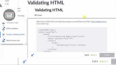 HTML Validation Practice