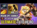 ULTIMATE TI10 CARRY Echo Sabre + Radiance 25Kills Safelane Dawnbreaker Insane DPS Hammer Pro Dota 2