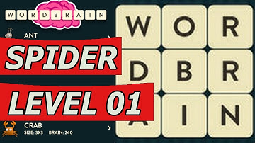 WordBrain Spider Level 1 Answer (Android/IOS)