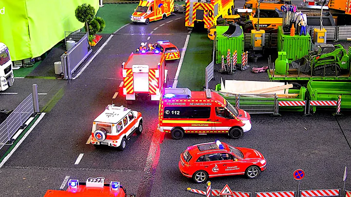 Insane Fire Trucks Police Cars Ambulance RC Fire Engines Ladder Emergency Vehicles Red Cross Truck