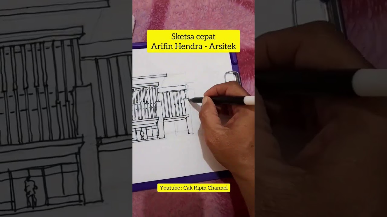 Sketsa cepat Arsitek Arifin Hendra T #arsitektur #arsitek #building #desain #desainarsitektur