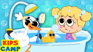 Baby Bath Song 🛁 | Nursery Rhymes And Toddler Songs By KidsCamp