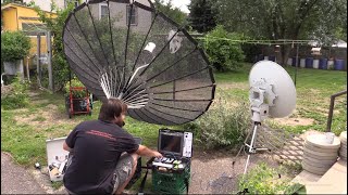 Testing Antennas For GOES Geostationary Weather Satellite