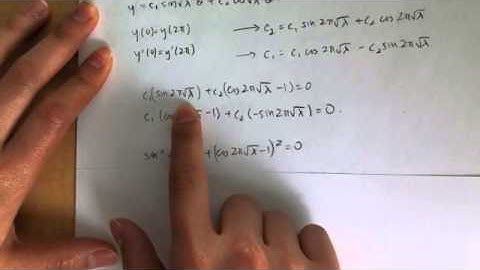 Eigenvalues & Eigenfunctions