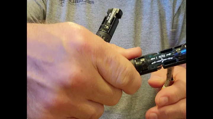 Separating Solar MC4 connections without the proper tool.