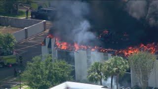 Massive fire rages at Brandon condo complex