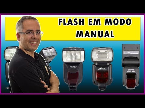 Como usar o flash dedicado em modo manual