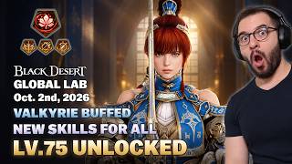 Level 75 Unlocked! New Skills for ALL Classes & Valkyrie Buffs | Black Desert News