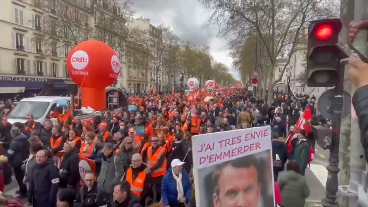 6. April 2023 Frankreich: Proteste gegen Rentenform und Macron reißen nicht ab