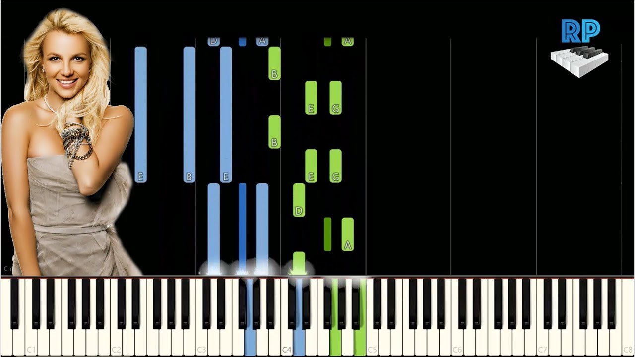 Britney Spears The girl in the mirror Synthesia Piano Tutorial