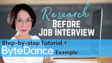 🔥How to research a company before interview (ByteDance interview example) Management Career in Tech