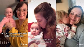 Kiss your baby and stop to see their reaction | TikTok