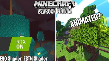 ✔️ 2 ANIMATED SHADERS for MCPE/Bedrock 1.17+ | Mod Review