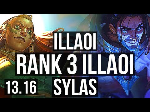 ILLAOI vs SYLAS (MID), 9 solo kills, 2200+ games, 18/2/4, 1.6M mastery, KR Master