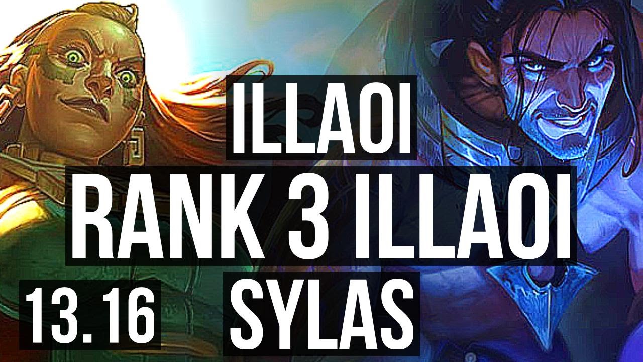 ILLAOI vs SYLAS (MID), 9 solo kills, 2200+ games, 18/2/4, 1.6M mastery, KR Master