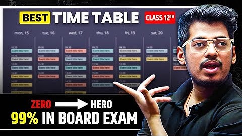 🛑 TIME TABLE OUT 🤯 Class 12th HSC Board By Abhishek Sir Chemistry ASC 
