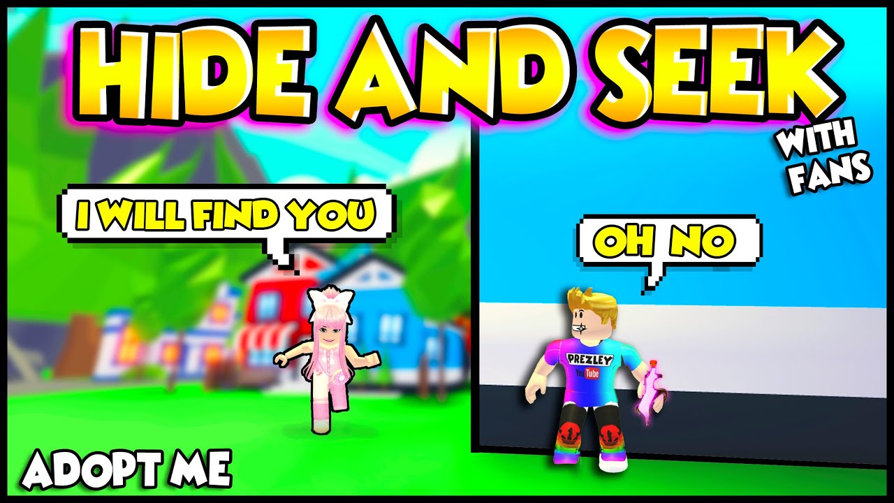 Giving Adopt Me Players Free Ride Potions If They Can Find Me Insane Hide Seek Places Prezley Youtube - hide and seek roblox hack