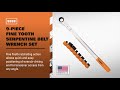 Lang 5333  9piece fine tooth serpentine belt wrench set