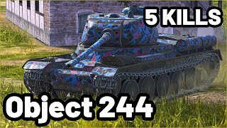 Object 244 | 4.4K DAMAGE | 5 KILLS | WOT Blitz Pro Replays