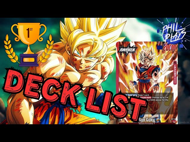 BEST Leader in the Game?! Red Starter Goku Deck List! FT Cody Vojtech Dragonball Super Fusion World. class=