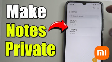 How to Make NOTES Private & Locked with Password on Xiaomi Phone (Best Method)