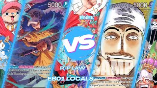 ST13 RP Law vs OP05 Enel | One Piece TCG | EB01 Locals Gameplay