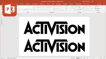 How to create Activision logo in Microsoft PowerPoint (Tutorial)