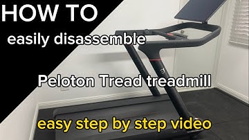 How to easily disassemble a Peloton Tread treadmill to move it     #peloton