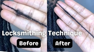 Locksmithing Microlocs | Tame FRIZZ, Correct BUNCHING & get UNIFORM Locs#microlocs s #interlocking