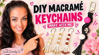 How to Make a Macrame Keychain with Beads | DIY Keychain Tutorial