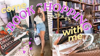 come book shopping with me & mini book haul 🌼🪩