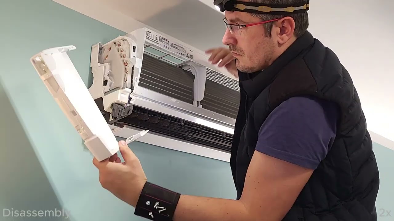 Disassembly of Mitsubishi MSZ AY35VGK Air Conditioner